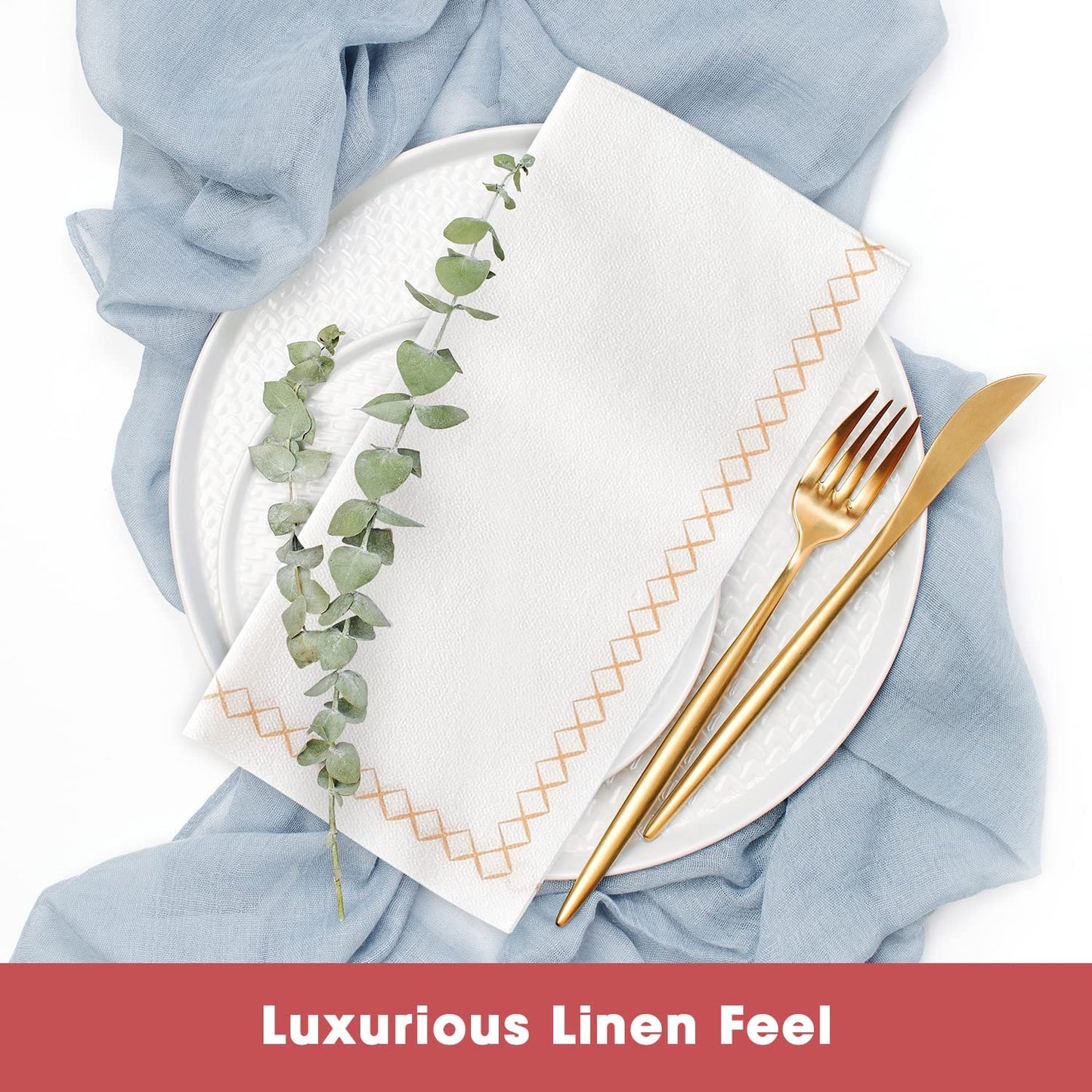 Fancy Paper Napkins - Perfect Disposable Guest Hand Towels for Bathrooms