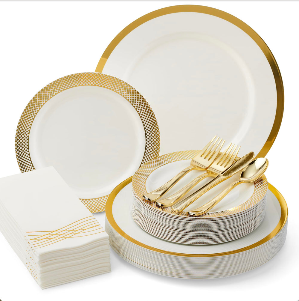 By Madee 175-piece dinnerware set table setting