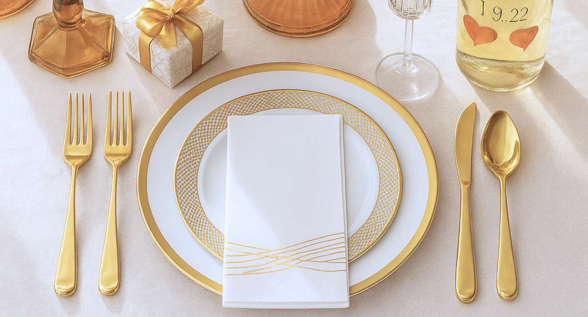By Madee 175-piece dinnerware set table setting