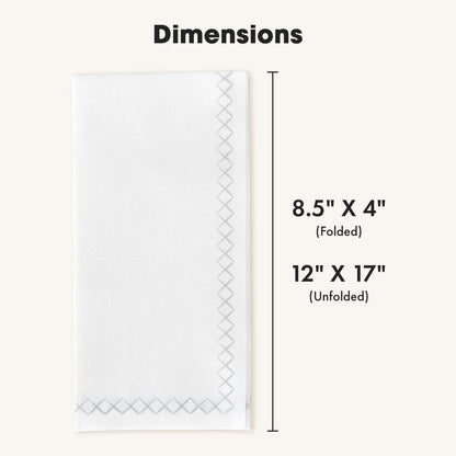 Fancy Paper Napkins - Perfect Disposable Guest Hand Towels for Bathrooms (100 Pack)