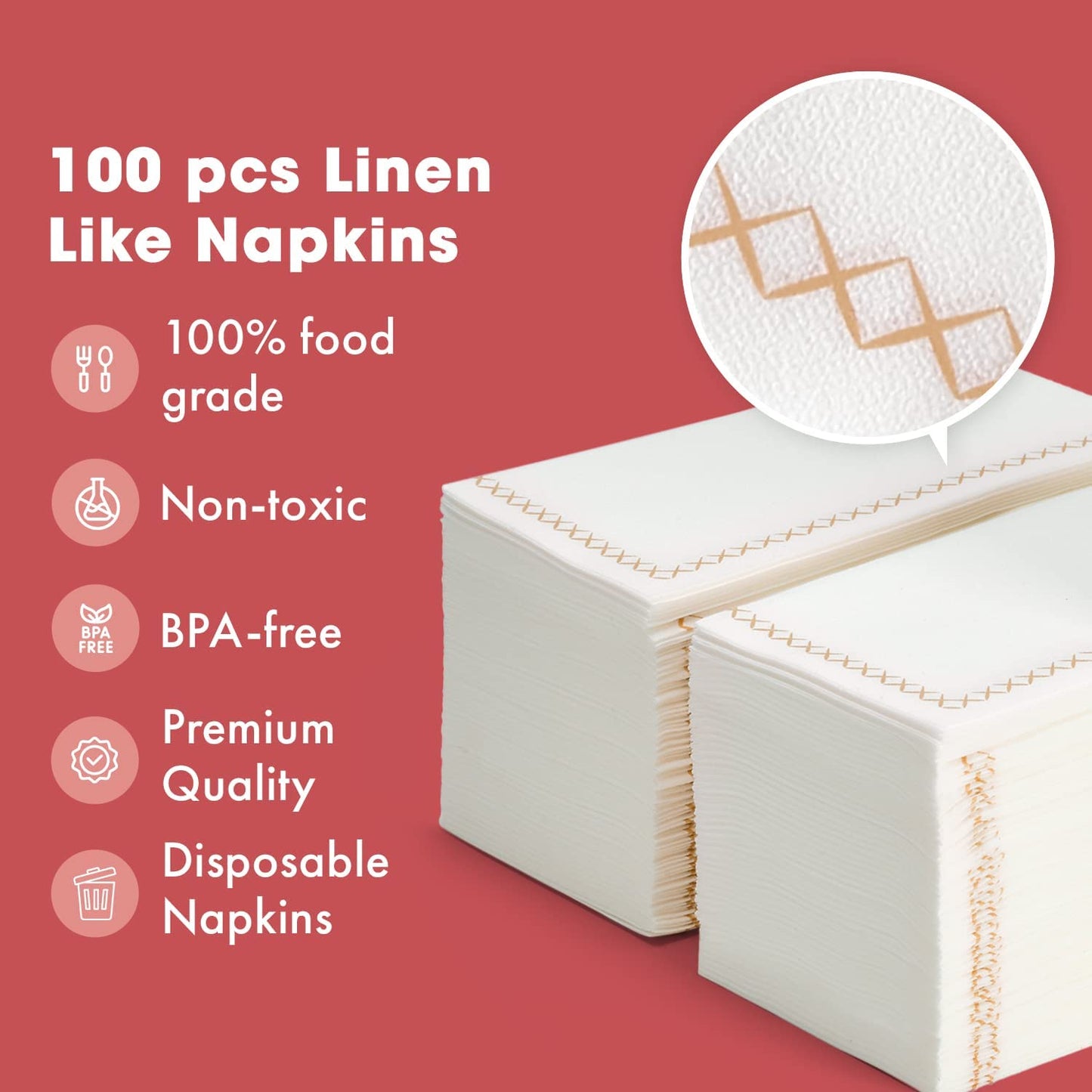 Fancy Paper Napkins - Perfect Disposable Guest Hand Towels for Bathrooms