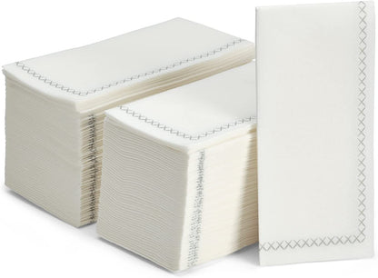Fancy Paper Napkins - Perfect Disposable Guest Hand Towels for Bathrooms (100 Pack)