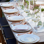 Ivory Rose Gold Scalloped Plates – 100 Pc (50 Guests)