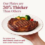 Ivory Rose Gold Scalloped Plates – 60 Pc (30 Guests)