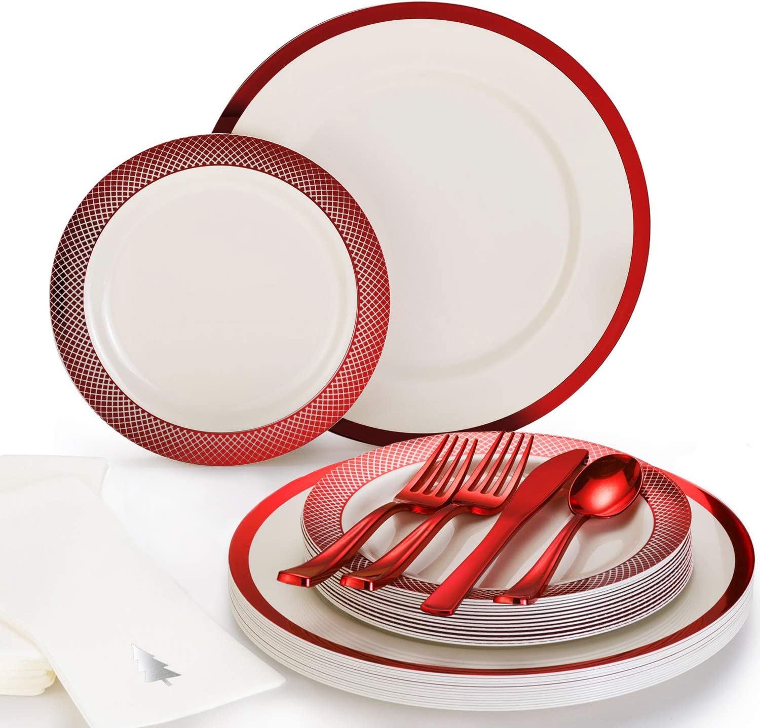 Disposable plastic outlet dinnerware